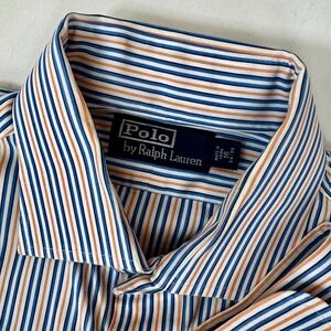 Polo‎ Ralph Lauren men's button up dress shirt oxford strip 16x34/35